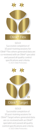 Olink Gold Badges